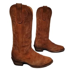Idyllwind Brown Leather Cowboy Western Boots Women's Size 7B, Made In Mexico